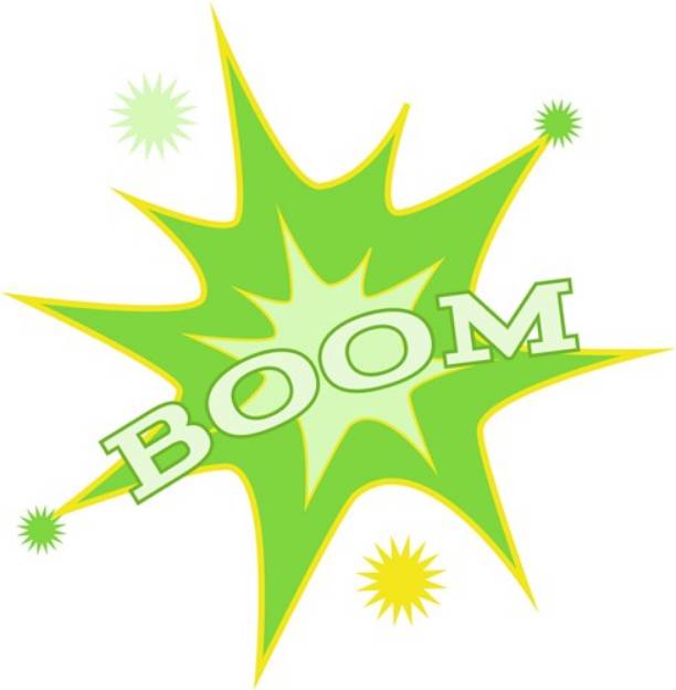 Picture of Star Burst Boom SVG File