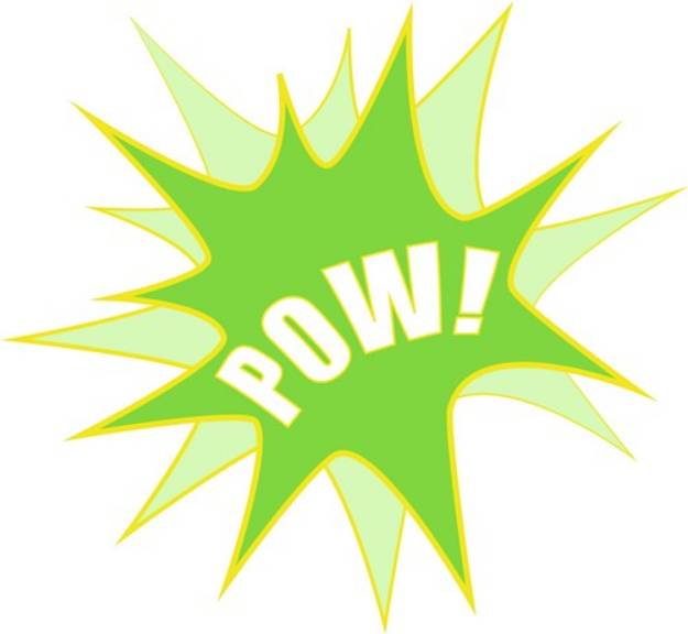 Picture of Star Burst Pow! SVG File