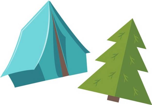 Picture of Camping Tent SVG File