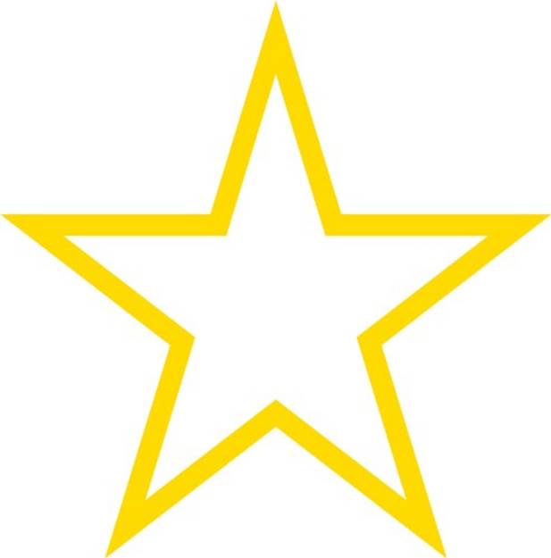 Picture of Star (Outline) SVG File