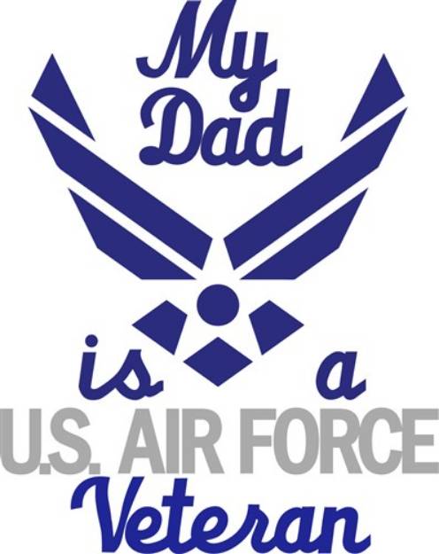 Picture of Dad Is Air Force Vet SVG File