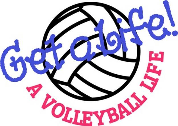 Picture of Volleyball Life SVG File