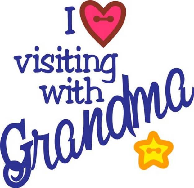 Picture of Visiting With Grandma SVG File