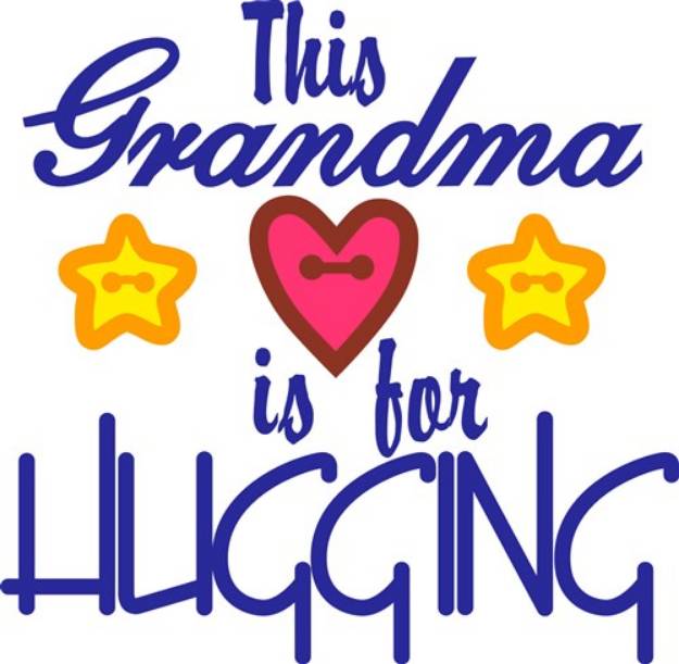 Picture of Grandma Hugging SVG File