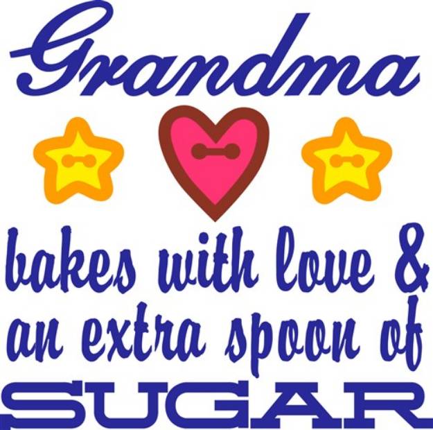 Picture of Grandma  Extra Sugar SVG File