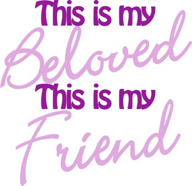 Picture of Beloved Friend SVG File