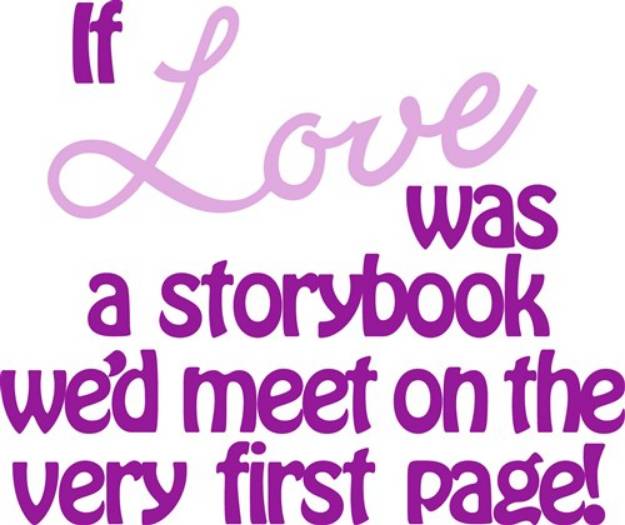 Picture of Storybook Love SVG File