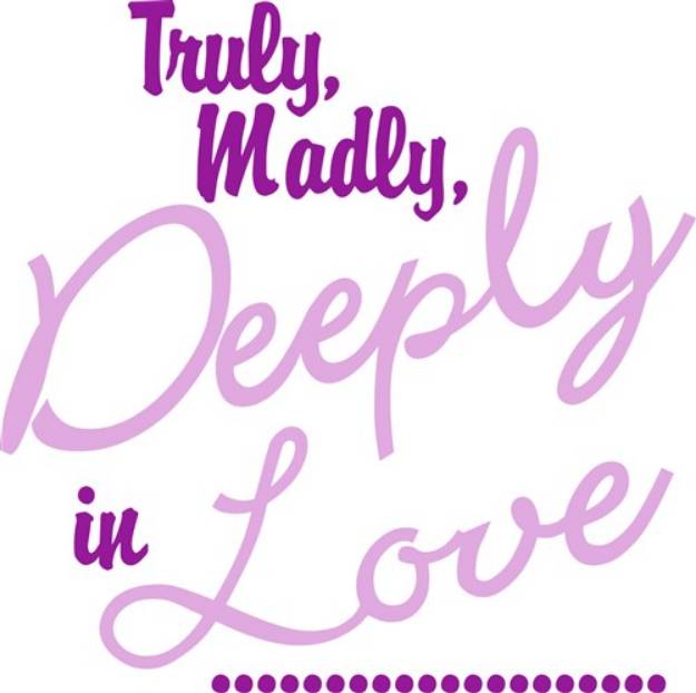 Picture of Deeply In Love SVG File