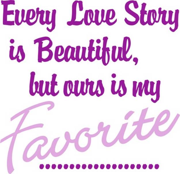 Picture of Love Story SVG File