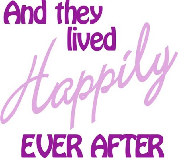 Picture of They Lived Happily SVG File