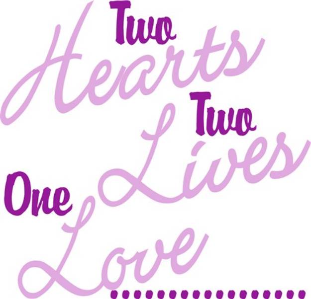 Picture of Two Hearts SVG File