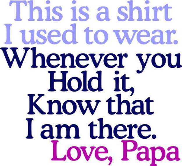 Picture of My Shirt Papa SVG File