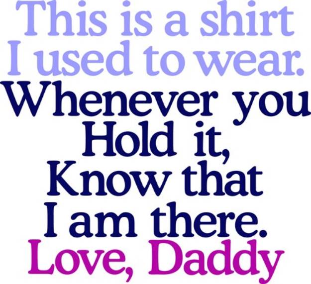 Picture of My Shirt Daddy SVG File