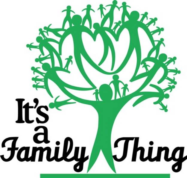 Picture of A Family Thing SVG File