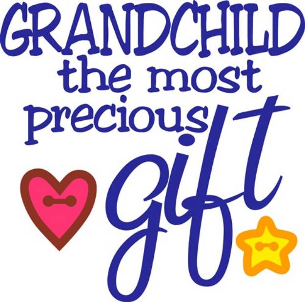 Picture of Precious Grandchild SVG File