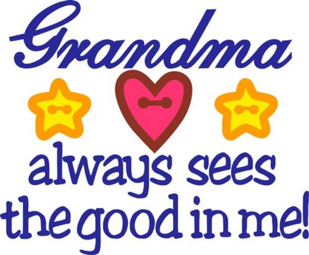 Picture of Grandma Sees Good SVG File
