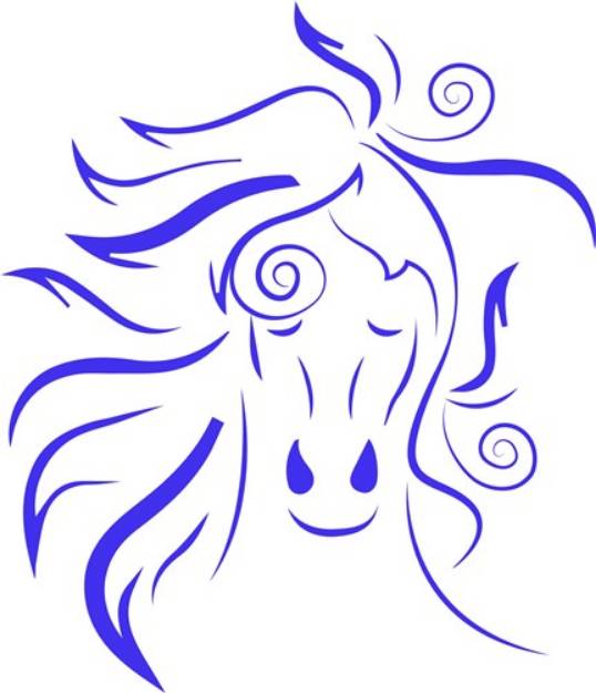 Picture of Horse Head SVG File