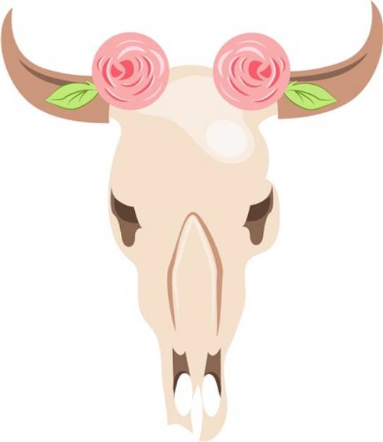 Picture of Cow Skull SVG File