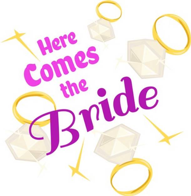 Picture of Here Comes Bride SVG File