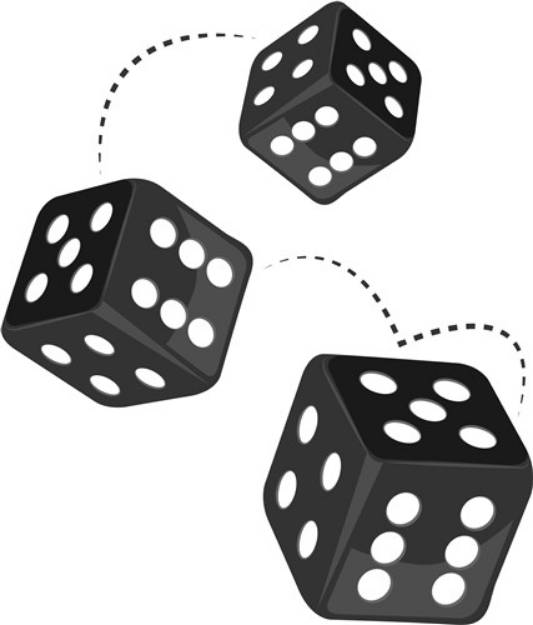Picture of Dice Roll SVG File
