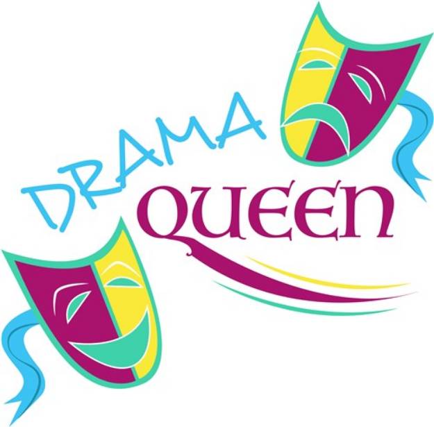 Picture of Drama Queen SVG File