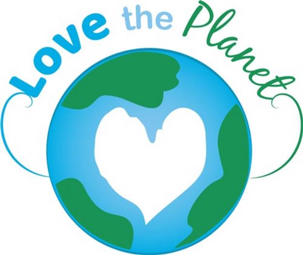Picture of Love The Planet SVG File