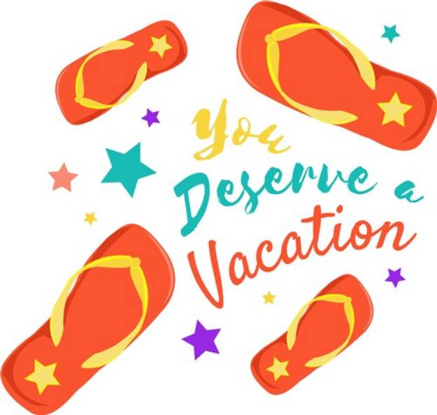 Picture of Deserve A Vacation SVG File