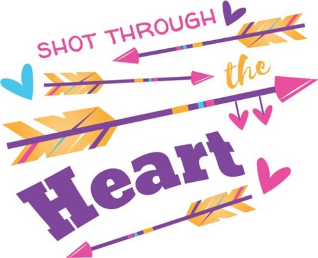 Picture of Through The Heart SVG File