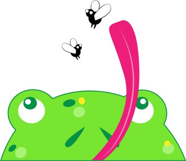 Picture of Frog Pocket Topper SVG File