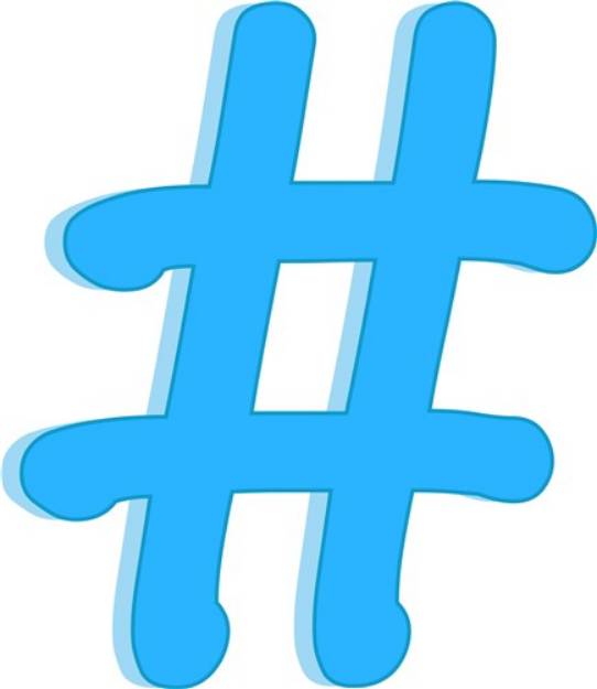 Picture of Hashtag # SVG File