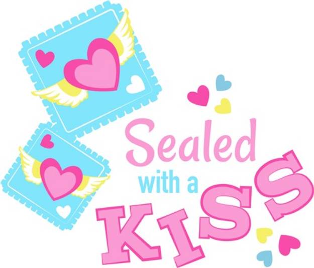 Picture of Sealed With Kiss SVG File