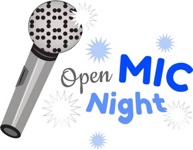 Picture of Open Mic Night SVG File