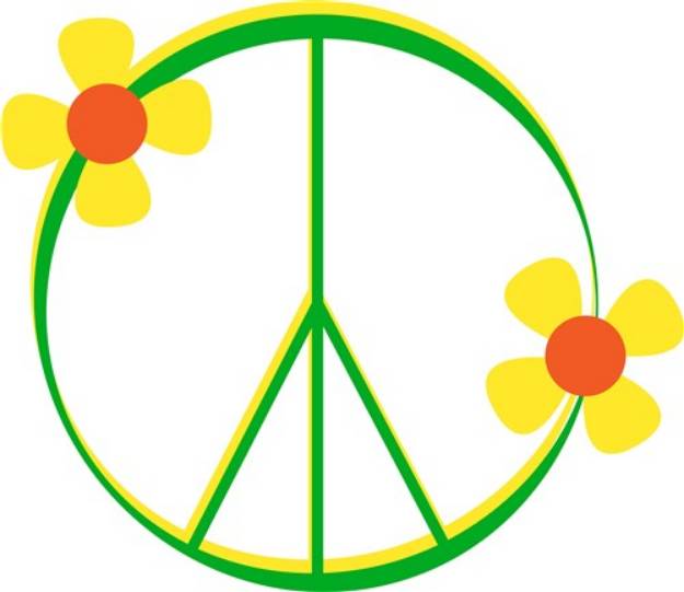 Picture of Peace Sign SVG File
