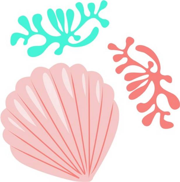 Picture of Shell & Coral SVG File
