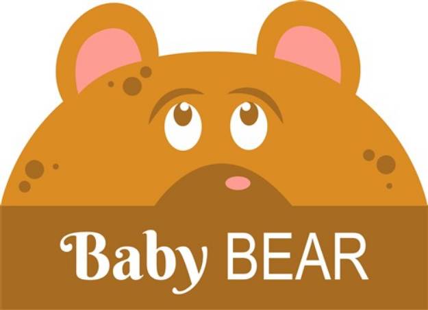 Picture of Baby Bear SVG File