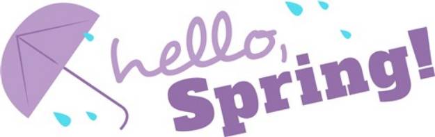 Picture of Hello Spring SVG File