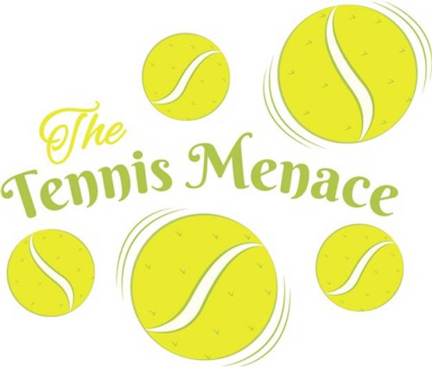 Picture of Tennis Menace SVG File