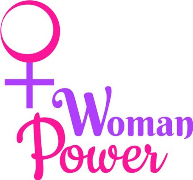 Picture of Woman Power SVG File