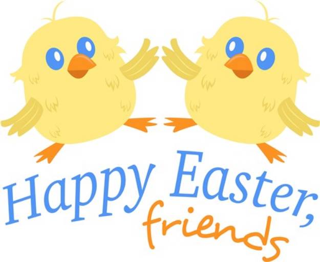 Picture of Happy Easter Friends SVG File