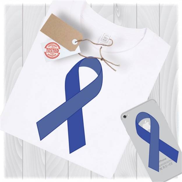 Picture of Blue Awareness Ribbon SVG File