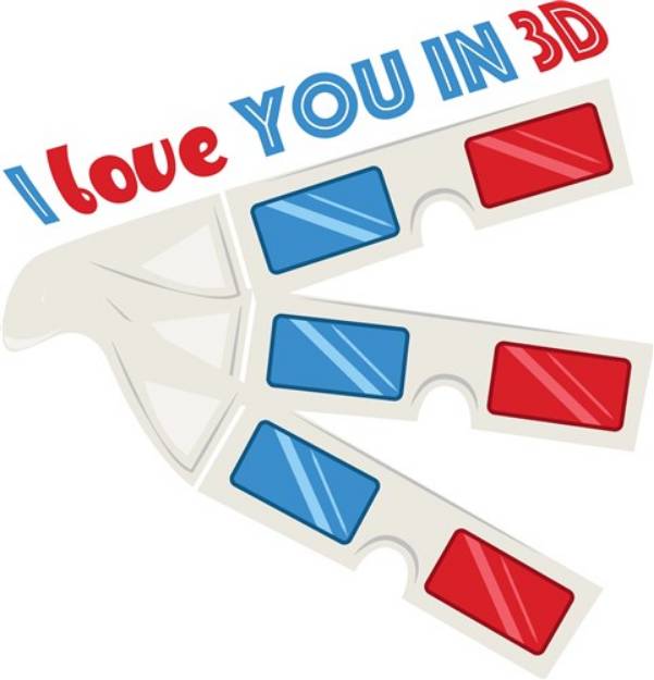 Picture of Love You In 3D SVG File