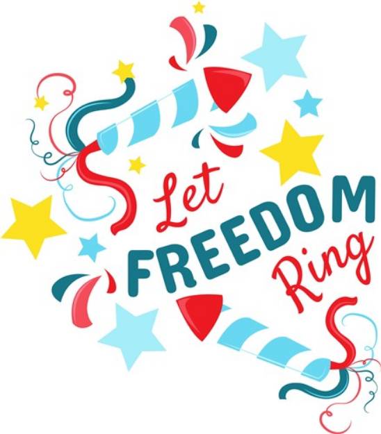 Picture of Freedom Ring SVG File