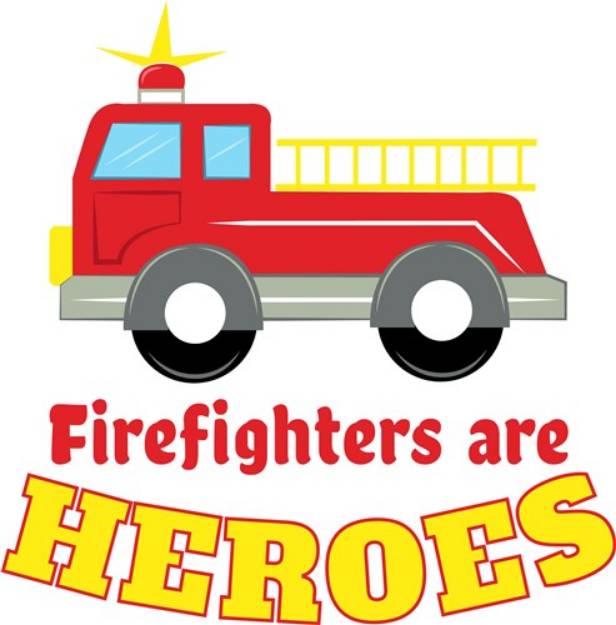 Picture of Firefighters Heroes SVG File