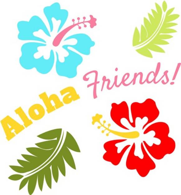 Picture of Aloha Friends SVG File