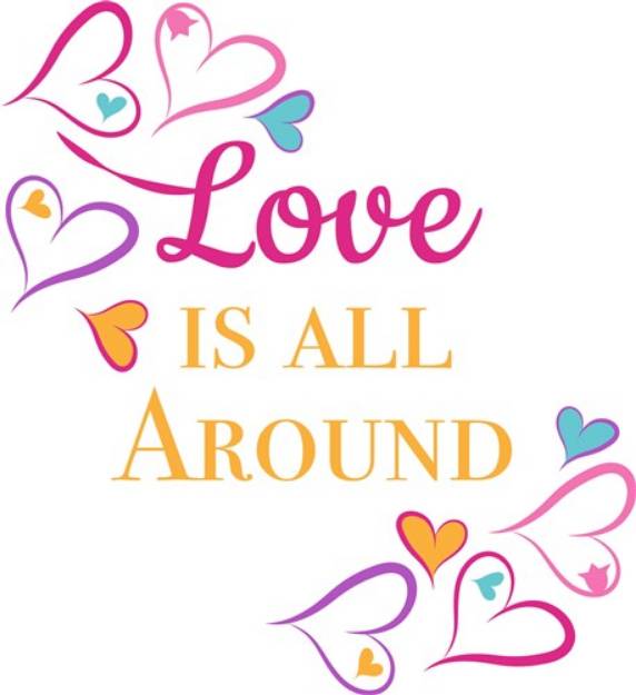 Picture of Love All Around SVG File