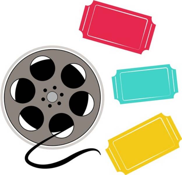 Picture of Movie Reel SVG File
