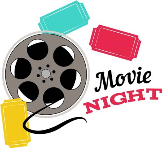 Picture of Movie Night SVG File