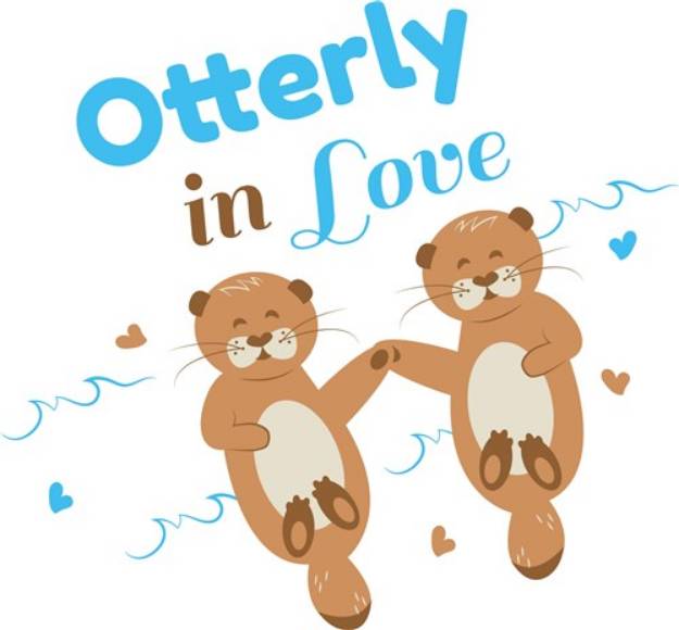 Picture of Otterly In Love SVG File