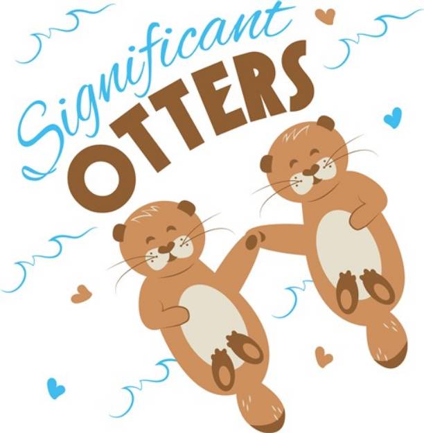 Picture of Significant Otters SVG File