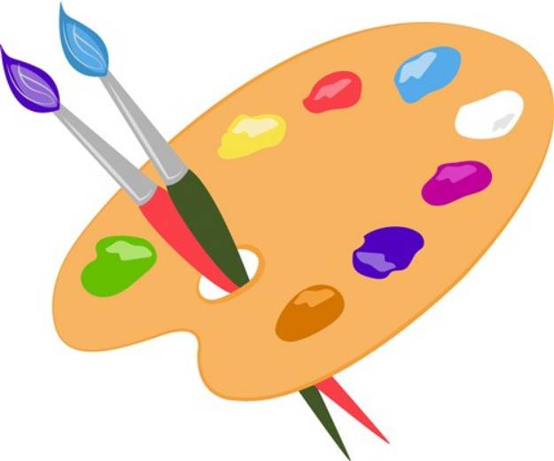 Picture of Paint Palette SVG File
